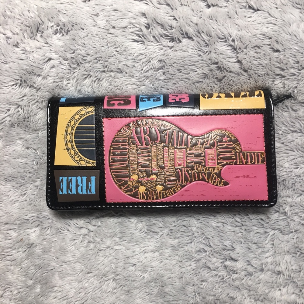 Shag Wear music patterned wallet